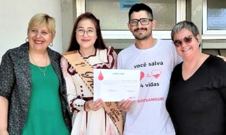 Secretaria de Saúde de Parobé recebe certificação de instituição parceira do Hemocentro do Estado