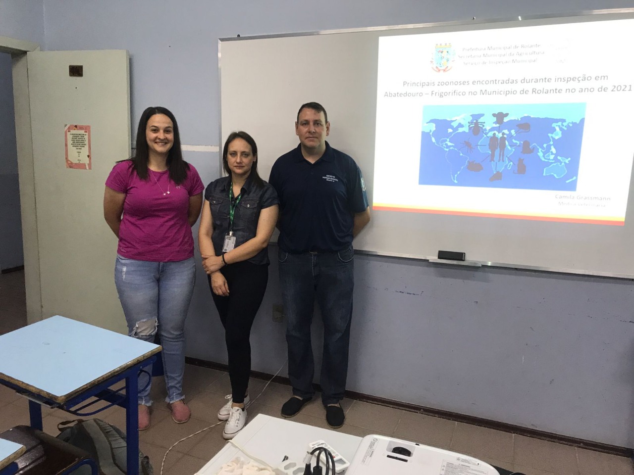 Instituto Federal e Inspeção Municipal realizam palestras sobre Educação Sanitária em Rolante