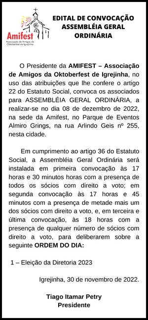 Editais AMIFEST