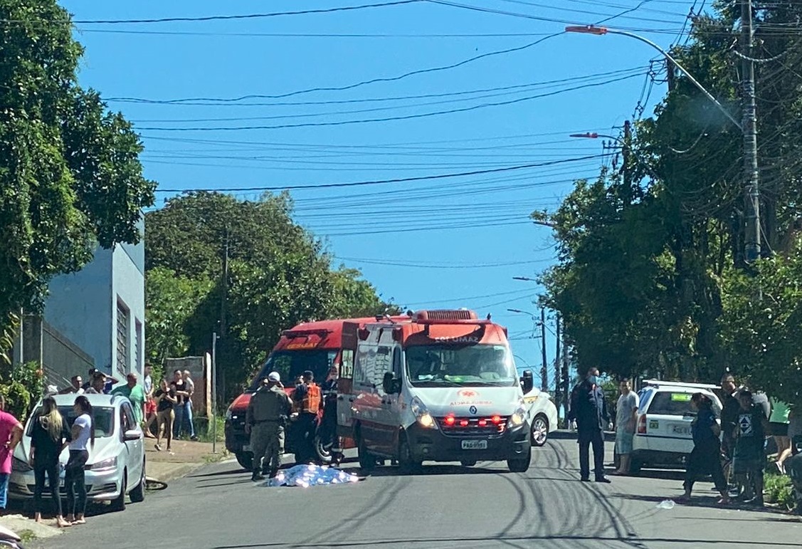 Idoso morre após colisão entre moto e bicicleta em Taquara