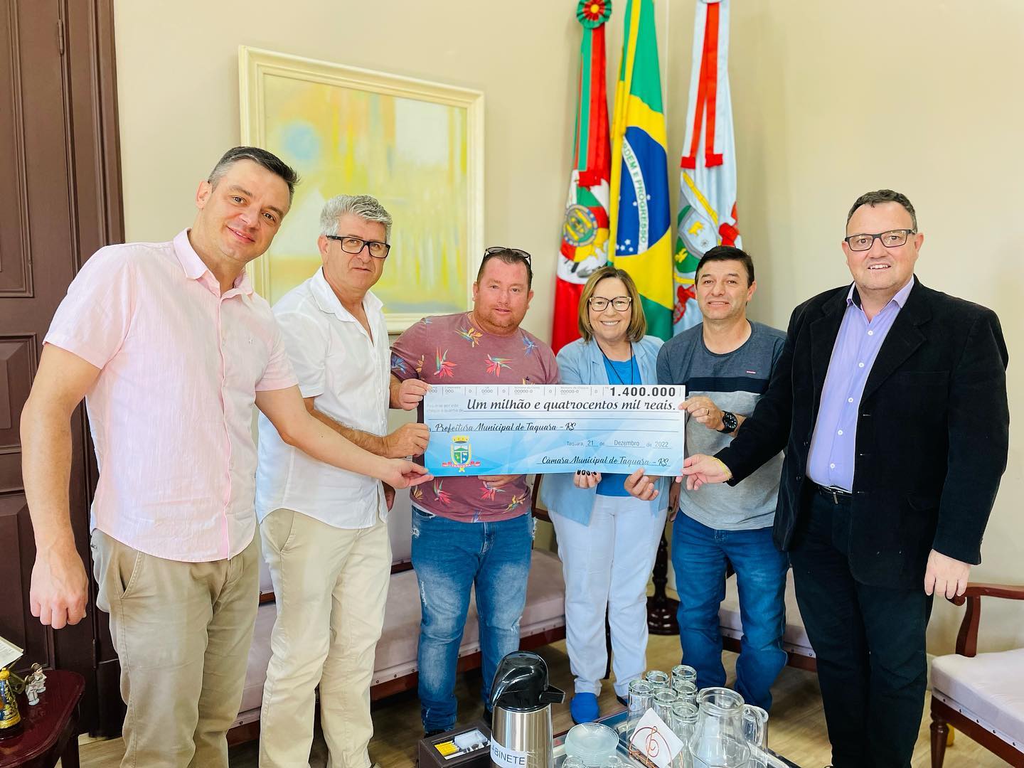 Câmara de Vereadores de Taquara repassa R$ 1,4 milhão ao Executivo