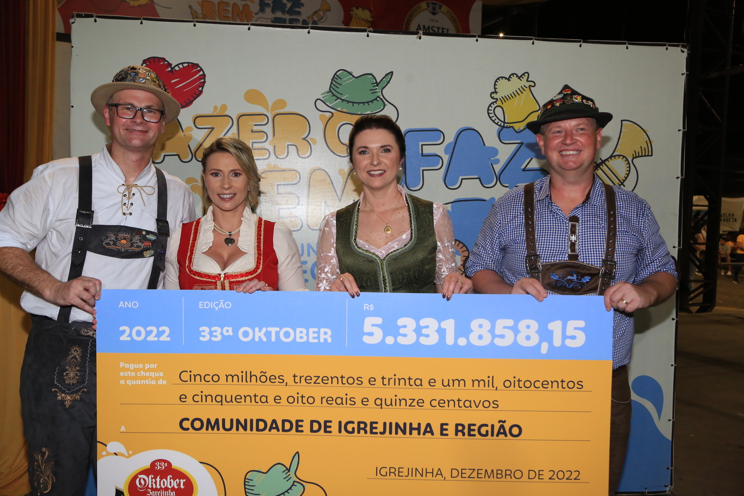 Em edição histórica, 33ª Oktoberfest de Igrejinha tem resultado superior a R$ 5,3 milhões
