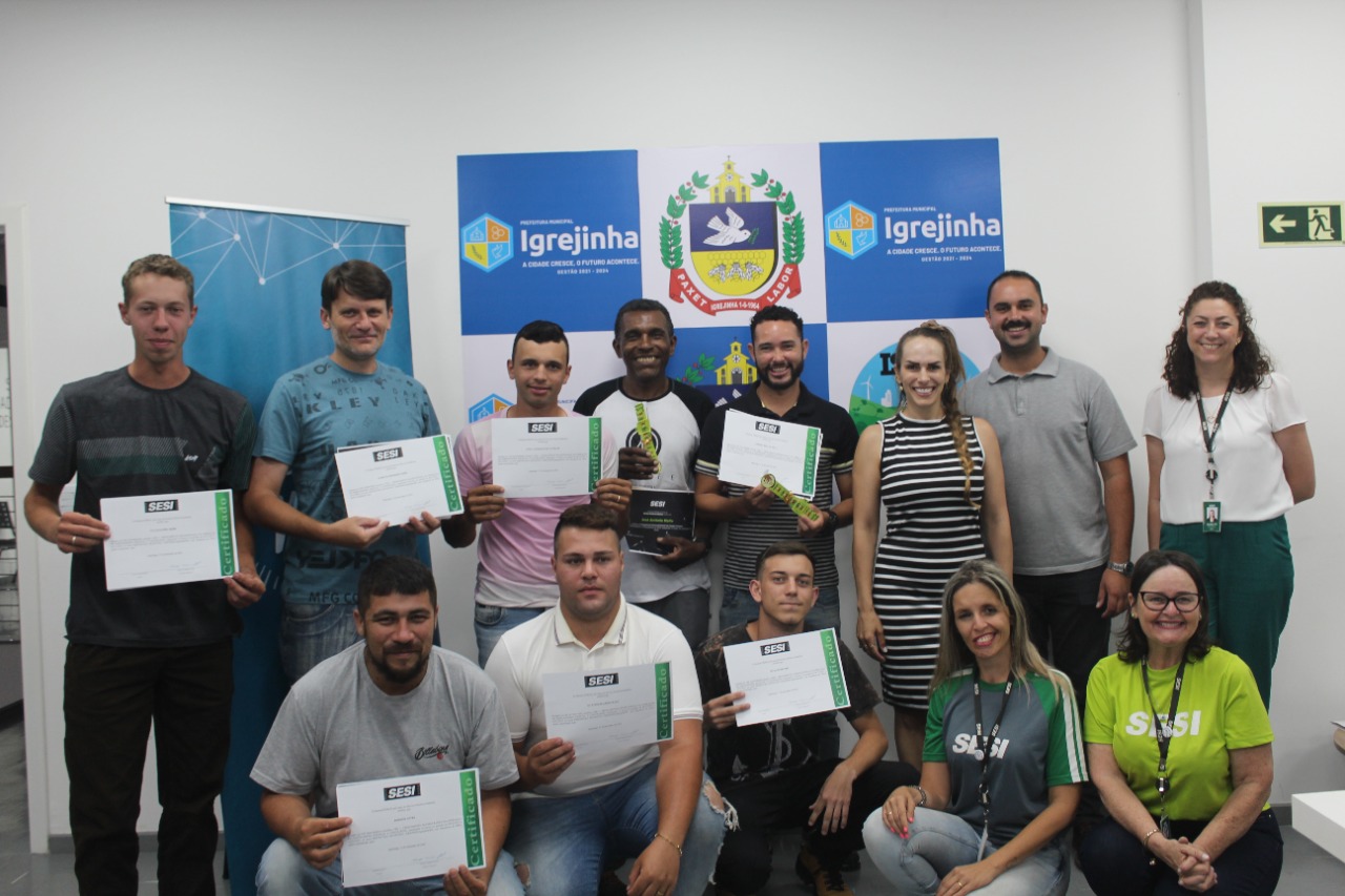 Formar Igrejinha capacita 10 novos profissionais no curso gratuito de Operador de Empilhadeira