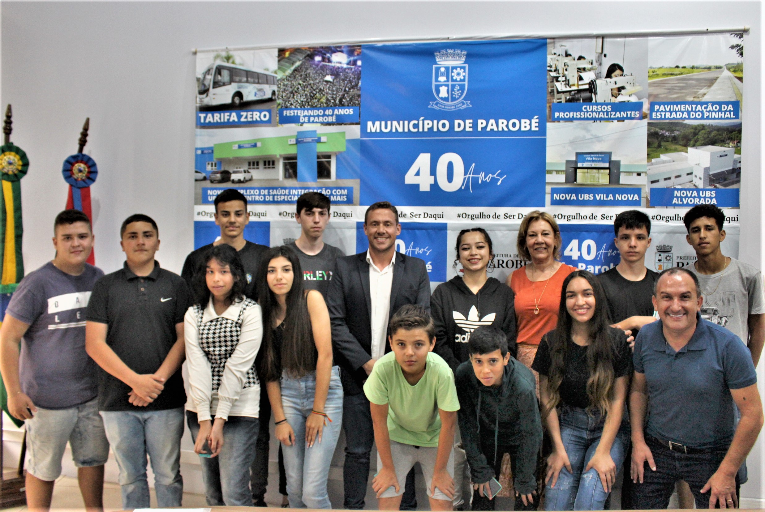 Vereadores Mirins apresentam suas propostas ao prefeito de Parobé