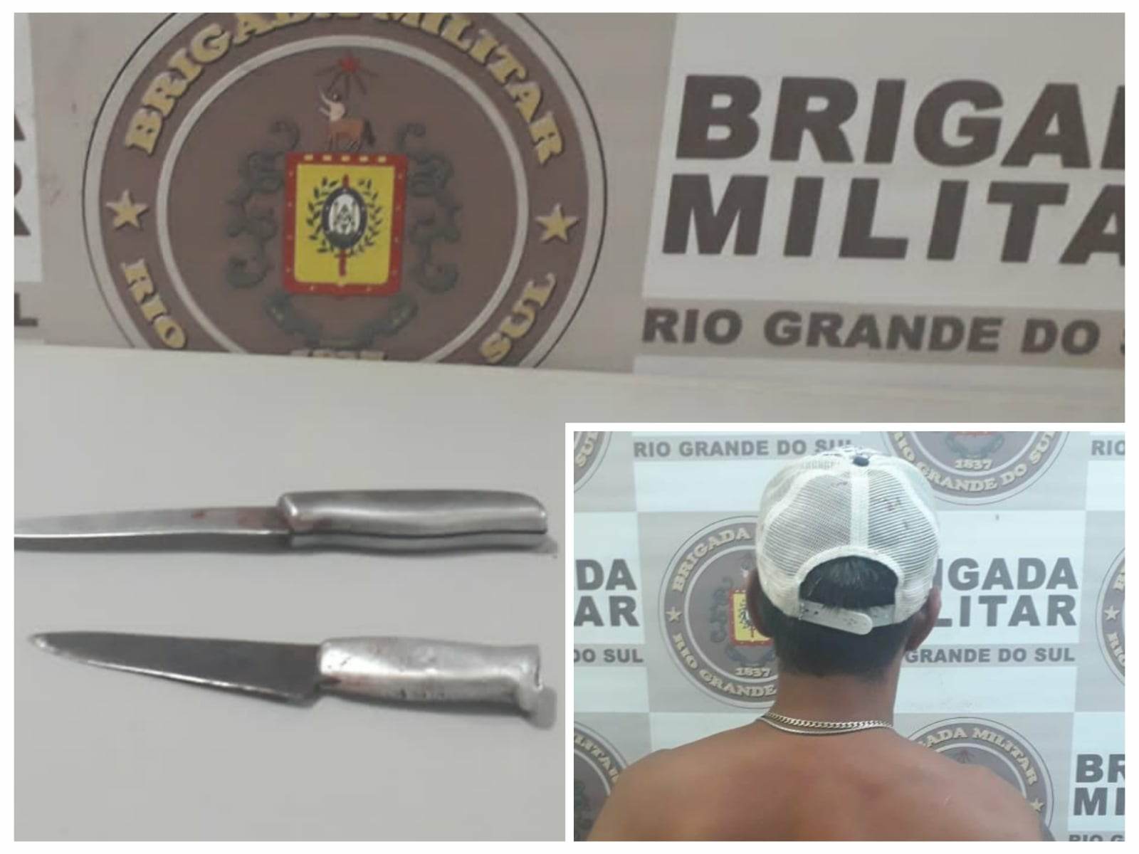 Indivíduo que tentou matar sua companheira é preso em flagrante, em Taquara