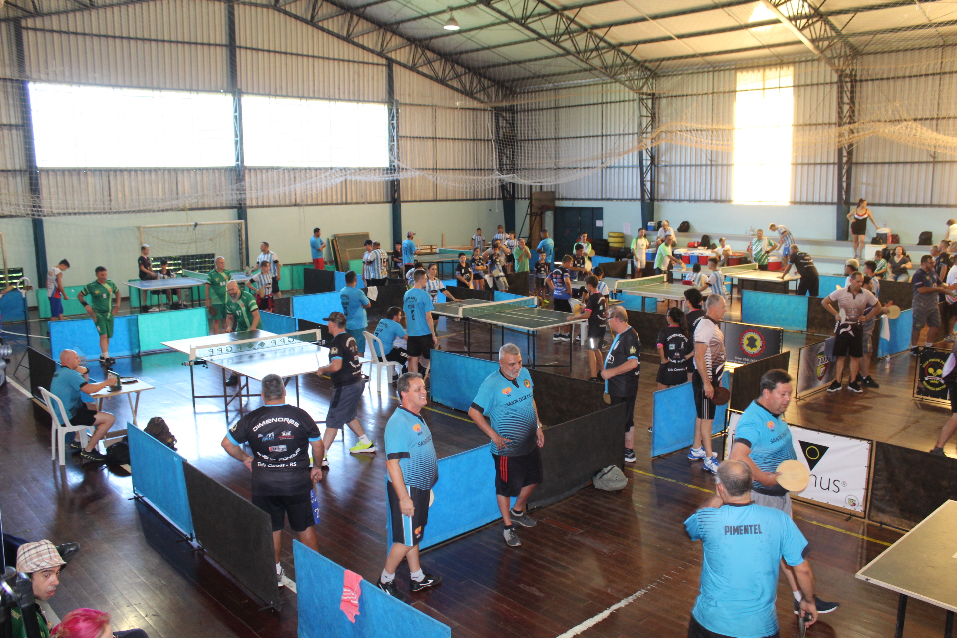 Três Coroas sedia abertura do Campeonato Gaúcho de Pingue-Pongue