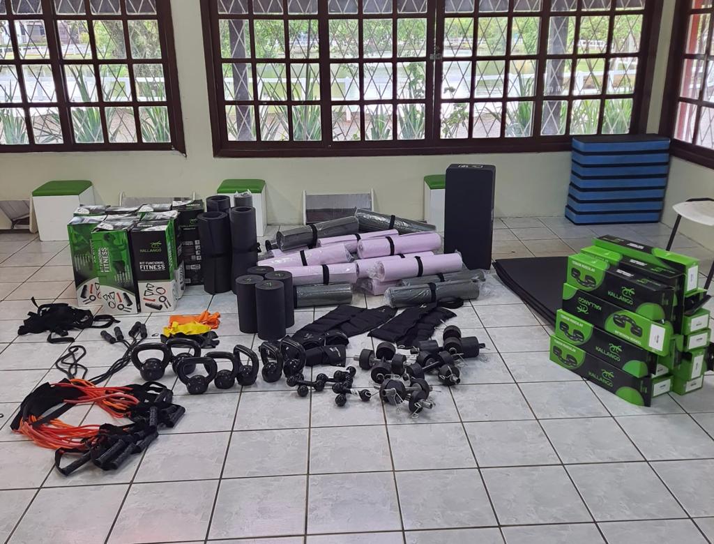 Diretoria de Esportes de Taquara recebe doação de materiais para exercícios físicos