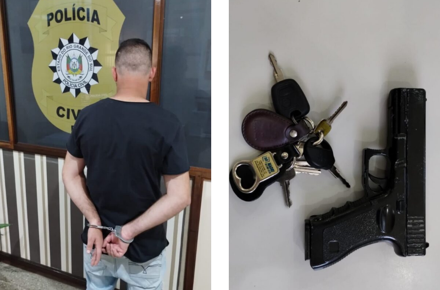 Indivíduo é preso após perseguir, ameaçar de morte e invadir residência de mulher em Três Coroas