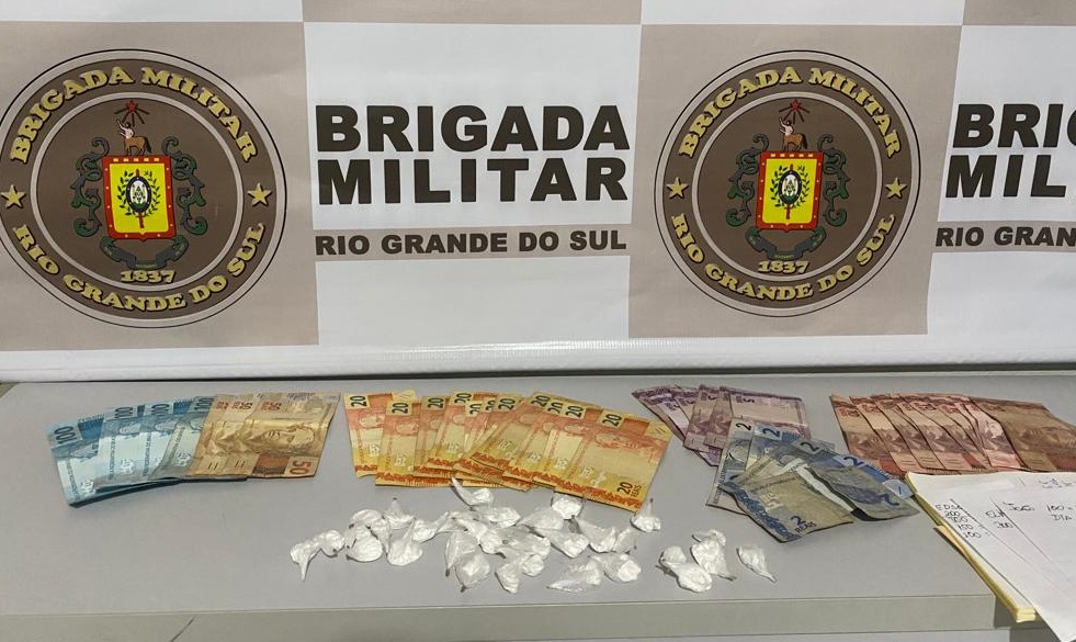 Brigada Militar prende indivíduo por tráfico de drogas em Igrejinha