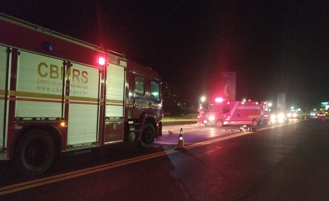 Colisão entre carro e moto deixa motociclista ferido em Igrejinha