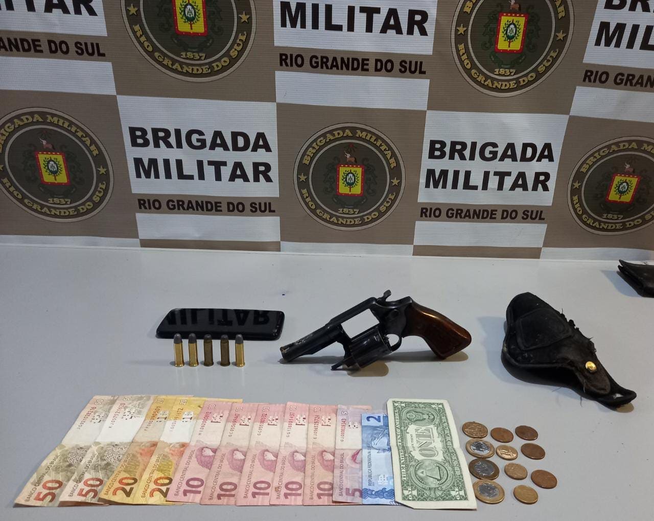 Homem é preso por porte ilegal de arma de fogo em Parobé