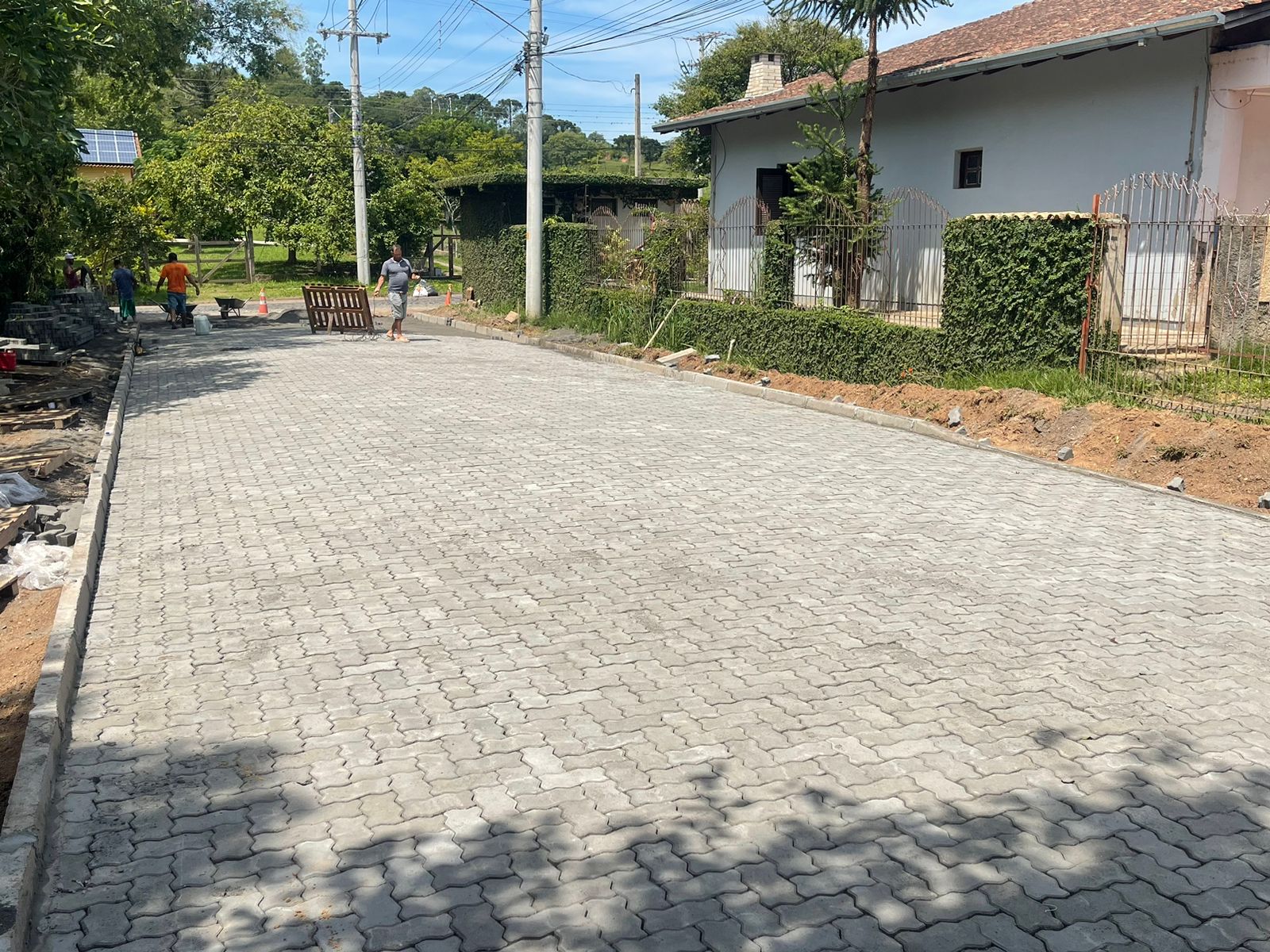 Pavimentação e reforma da ponte na Rua Carlos Nunes é iniciada em Taquara