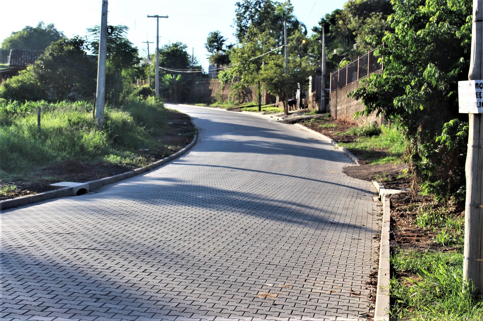 Concluída a pavimentação de mais uma rua em Parobé
