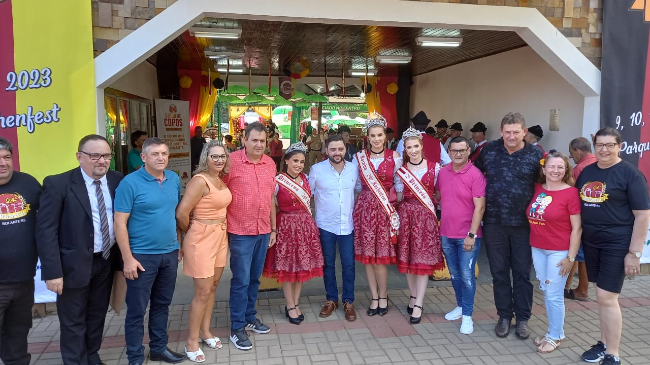 Vice-governador Gabriel Souza é recebido com festa na 24ª Kuchenfest de Rolante
