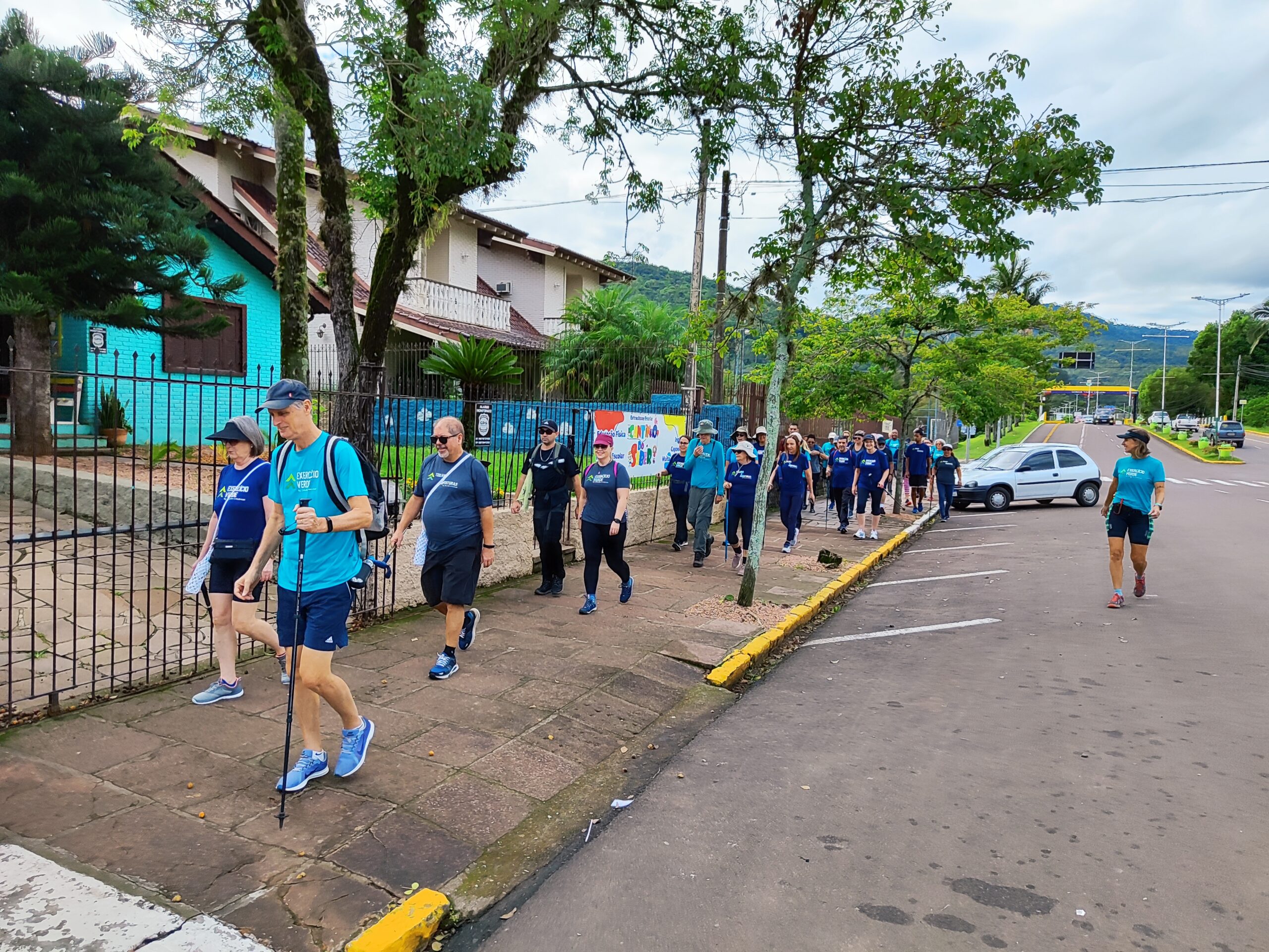 Integrantes do projeto Caminhantes e Cicloturismo visitam pontos turísticos de Três Coroas