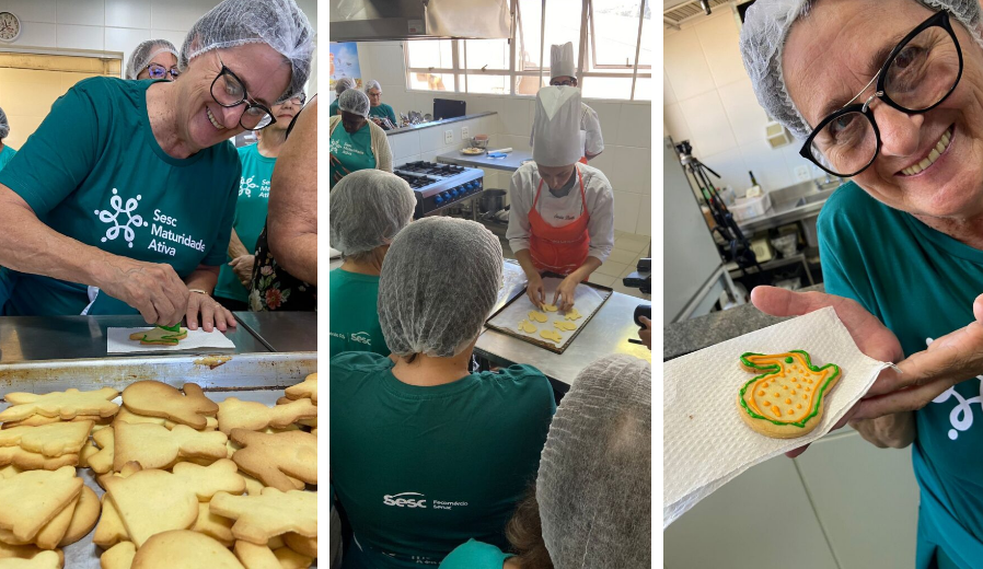 Sesc Maturidade Ativa de Taquara  participa do "MaturExperience" em oficina de Páscoa em Gramado