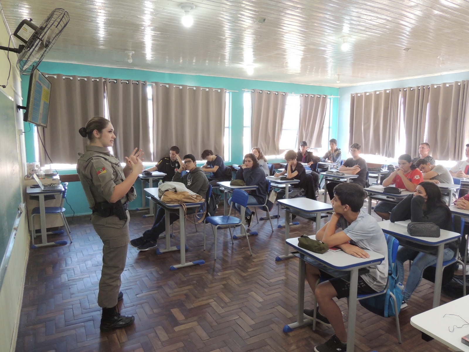 Brigada Militar inicia palestras sobre violência domésticas nas escolas de Igrejinha e Três Coroas