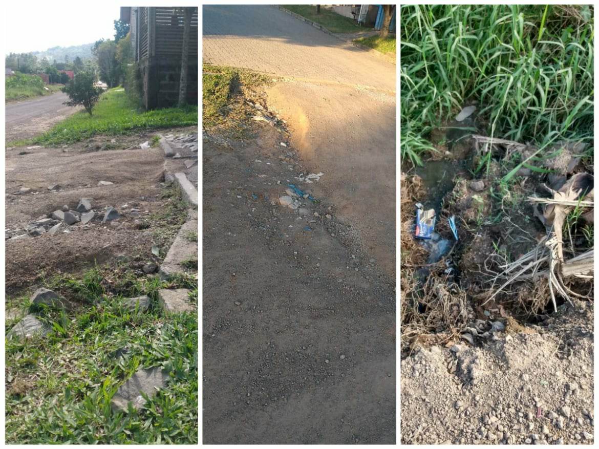 Moradores reclamam de esgoto a céu aberto e ruas esburacadas no bairro Funil em Parobé