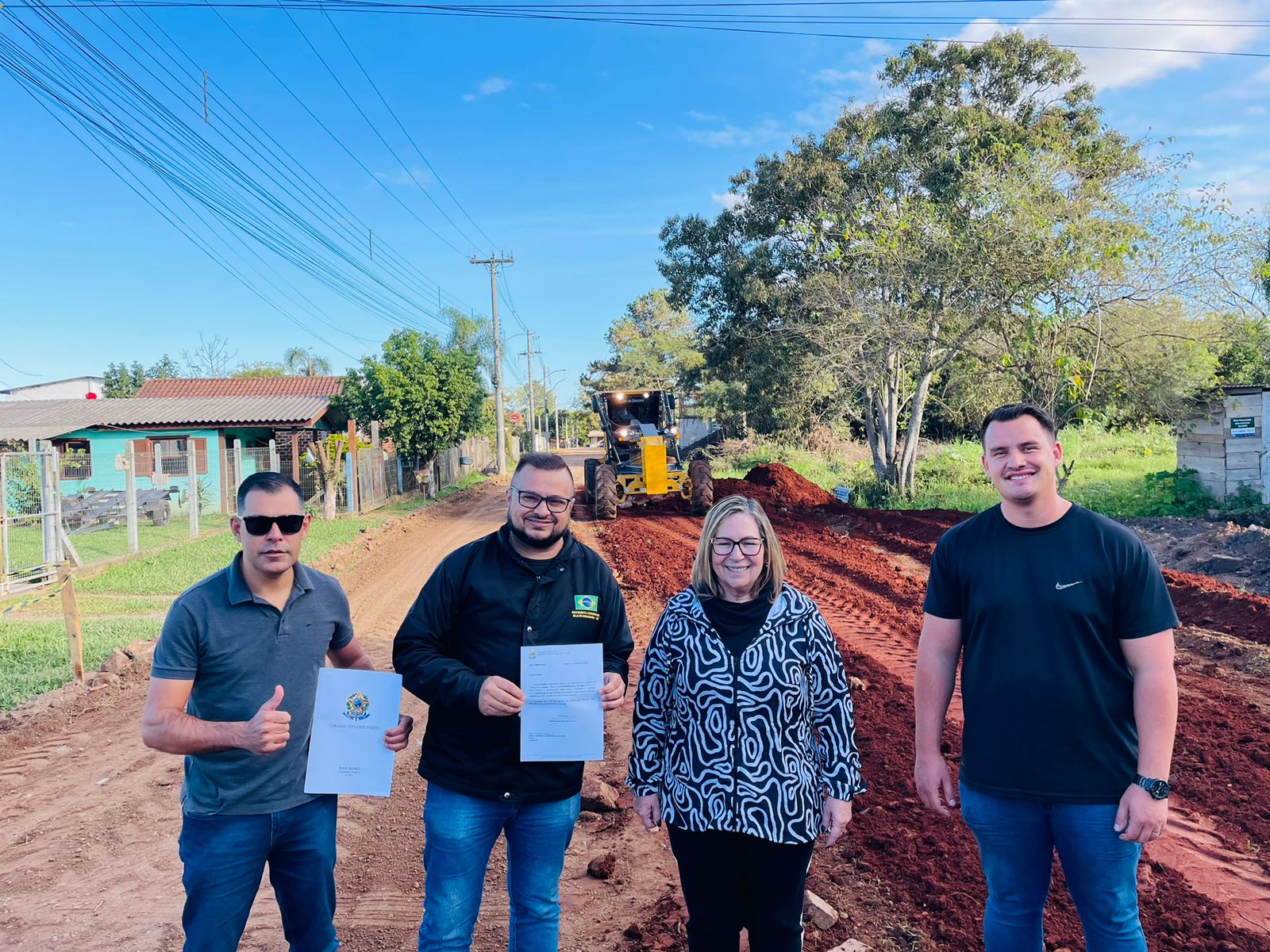 Pavimentação de nova rua do bairro Mundo Novo é iniciada em Taquara