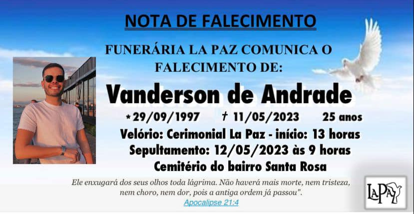 Falecimento | Vanderson de Andrade