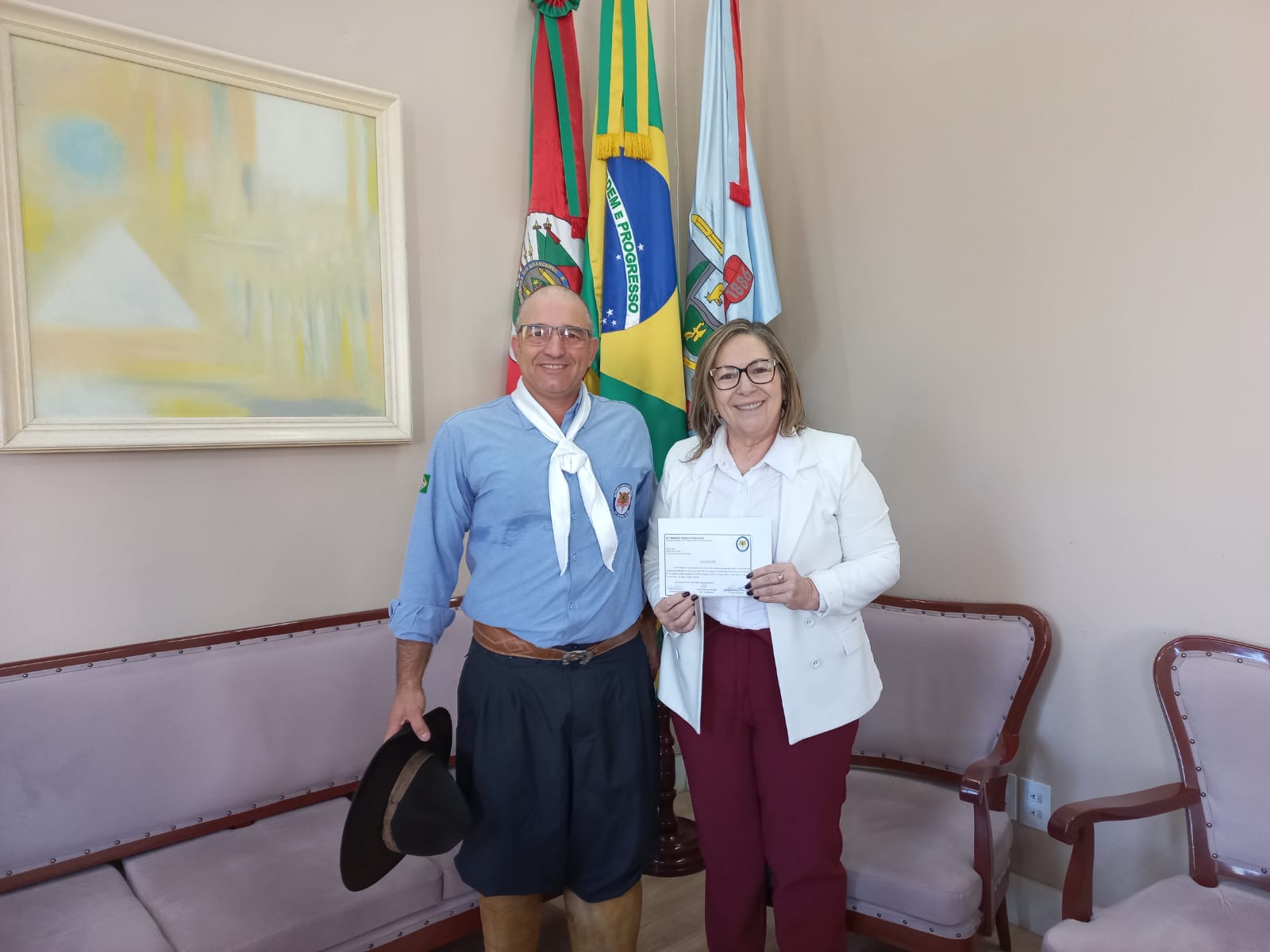 Prefeitos do Vale do Paranhana recebem convite para o 33º Campeonato de Laço da 22ª Região Tradicionalista