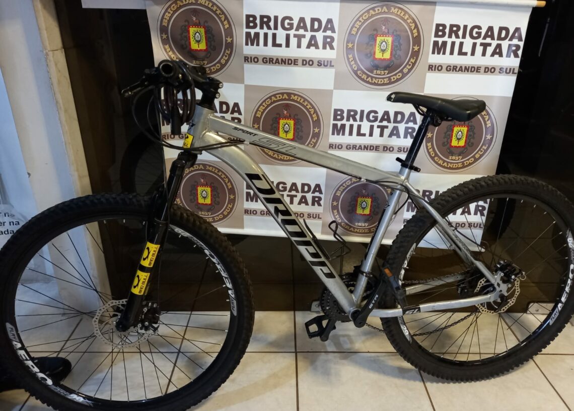 Após furtar bicicleta em Parobé, indivíduo é preso pela Brigada Militar em Taquara