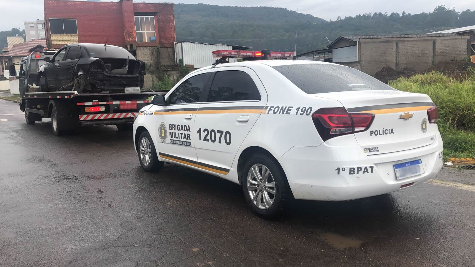 Brigada Militar de Igrejinha recupera veículo roubado e homem é preso por receptação