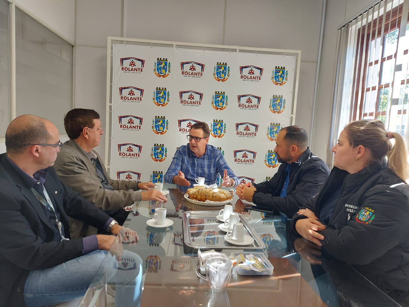 Prefeito de Rolante recebe visita do presidente do Conselho Estadual de Trânsito
