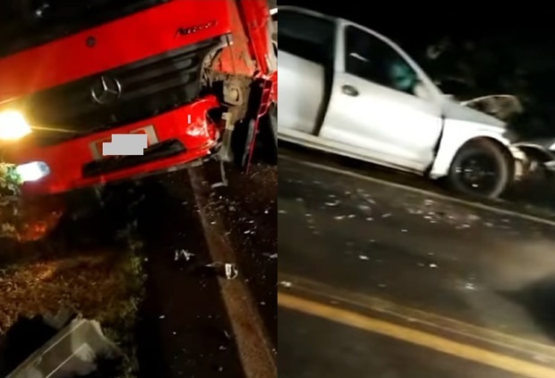Veículo com placas de Parobé colide em caminhão na ERS-020