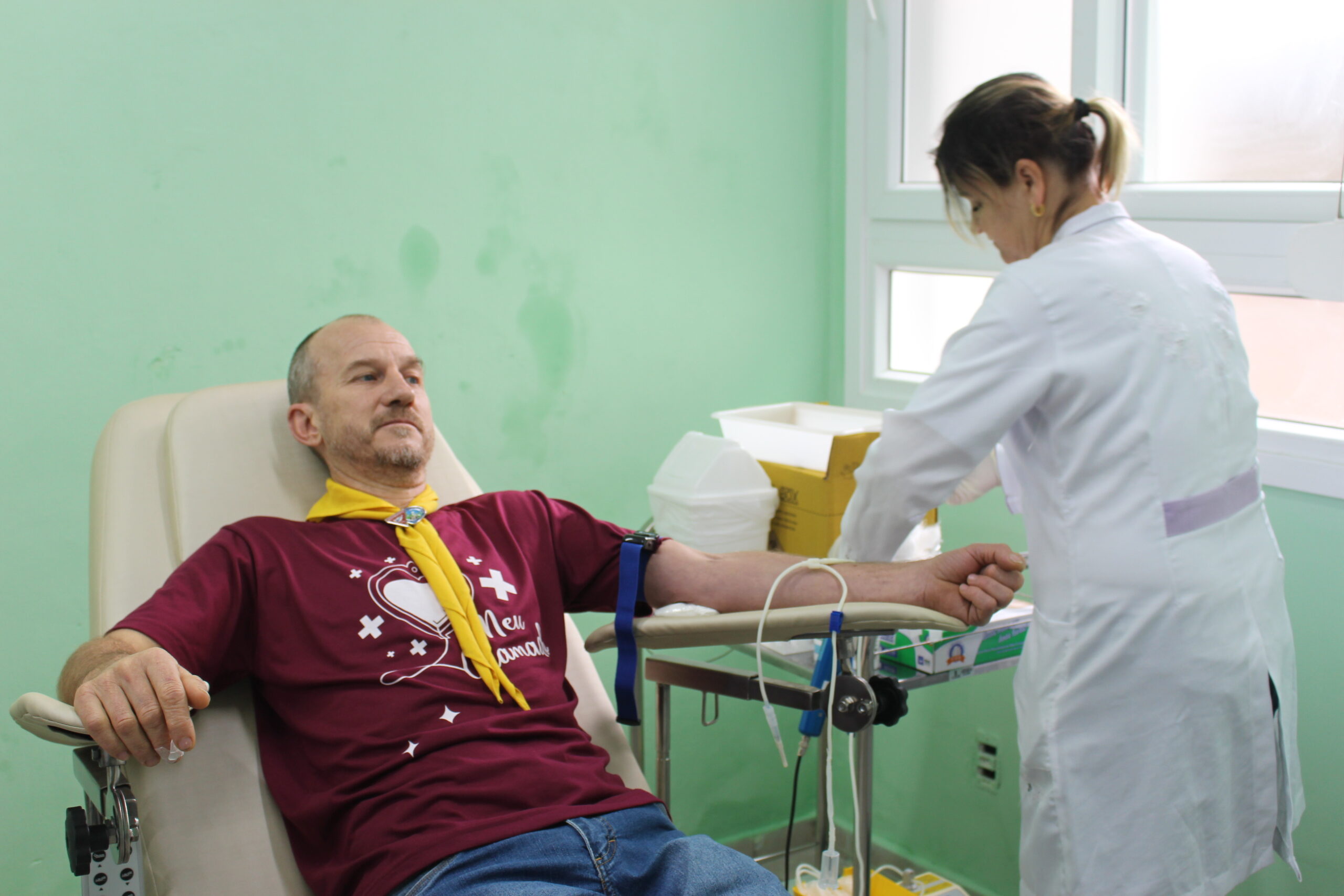 Posto de coleta de sangue de Parobé recebe suas primeiras doações