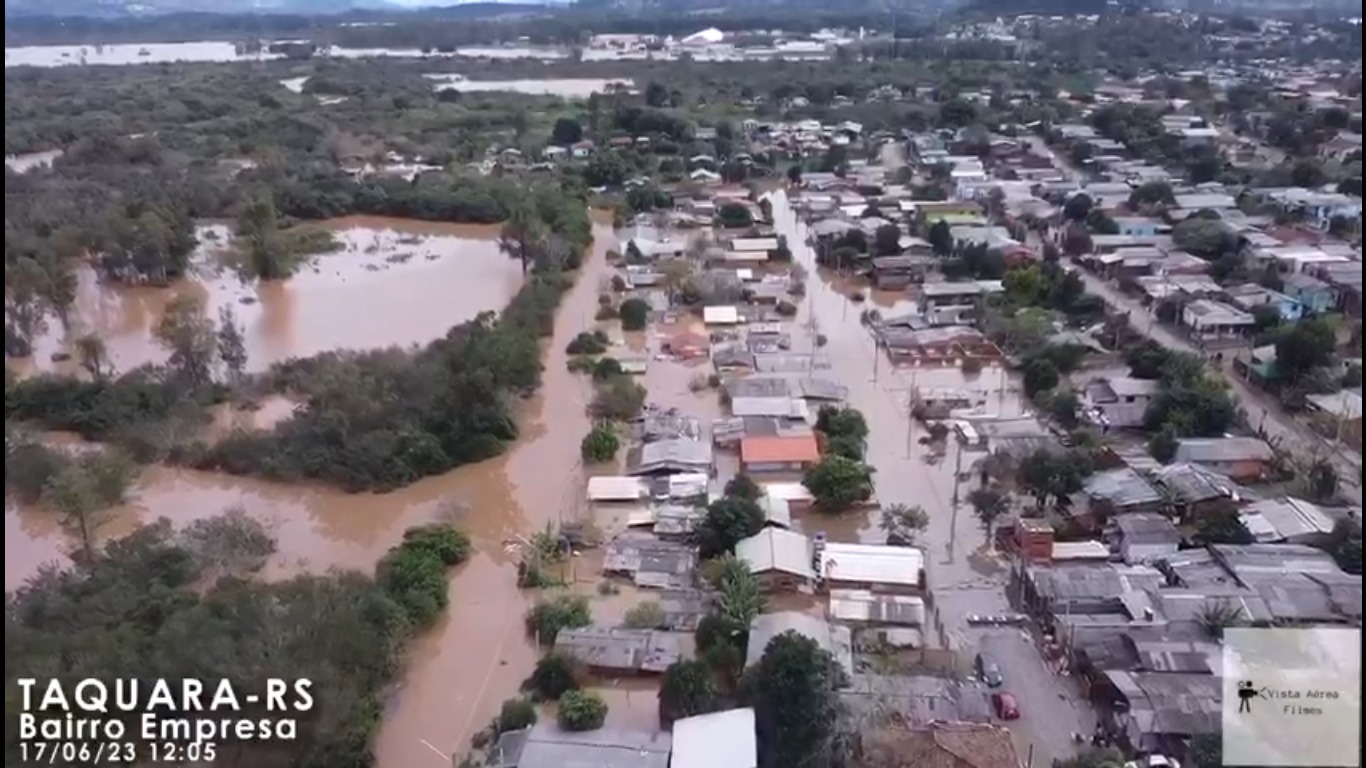 Nível do Rio dos Sinos começa a diminuir em Taquara