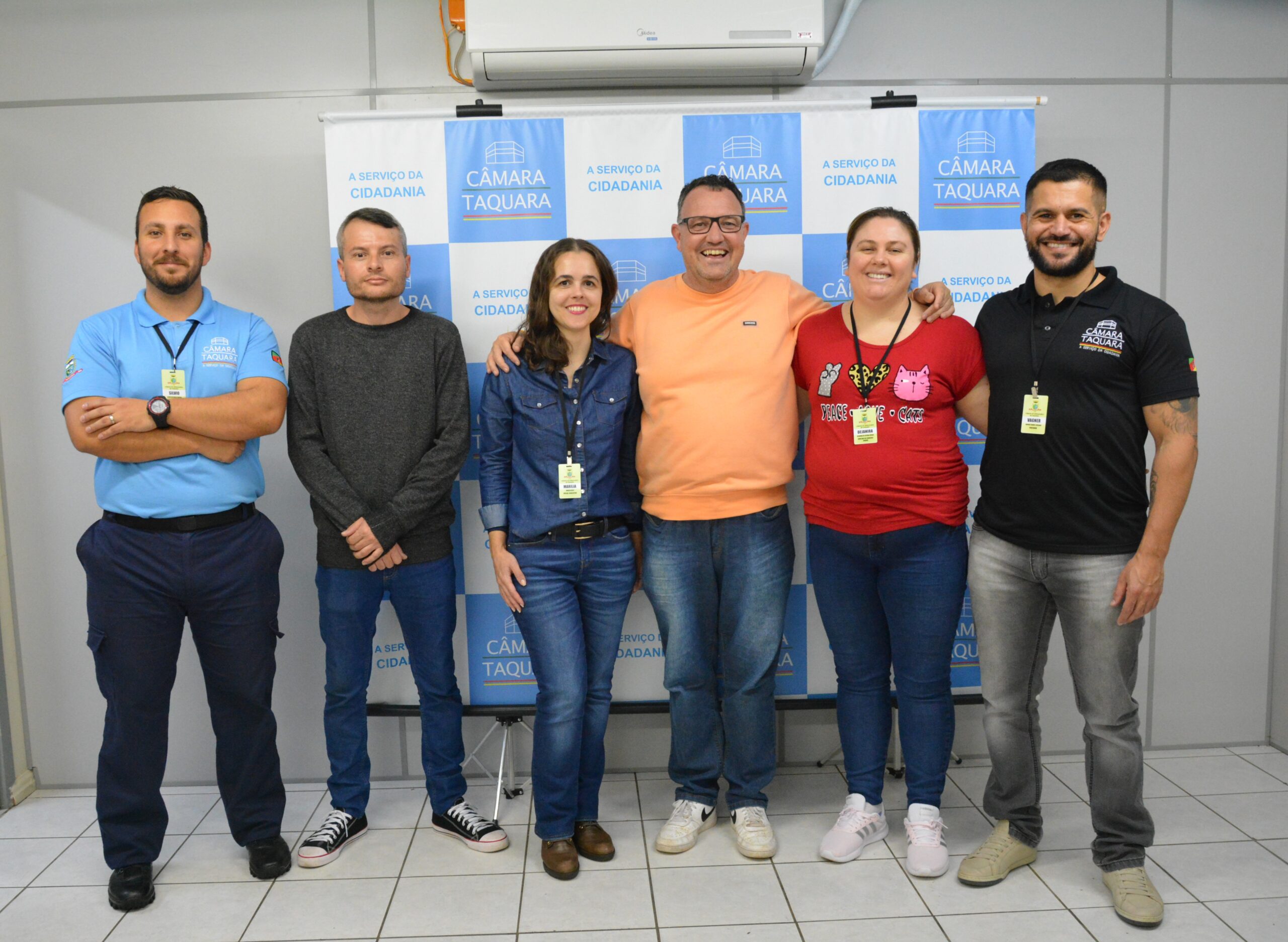 Novos servidores da Câmara de Vereadores de Taquara são apresentados durante a sessão