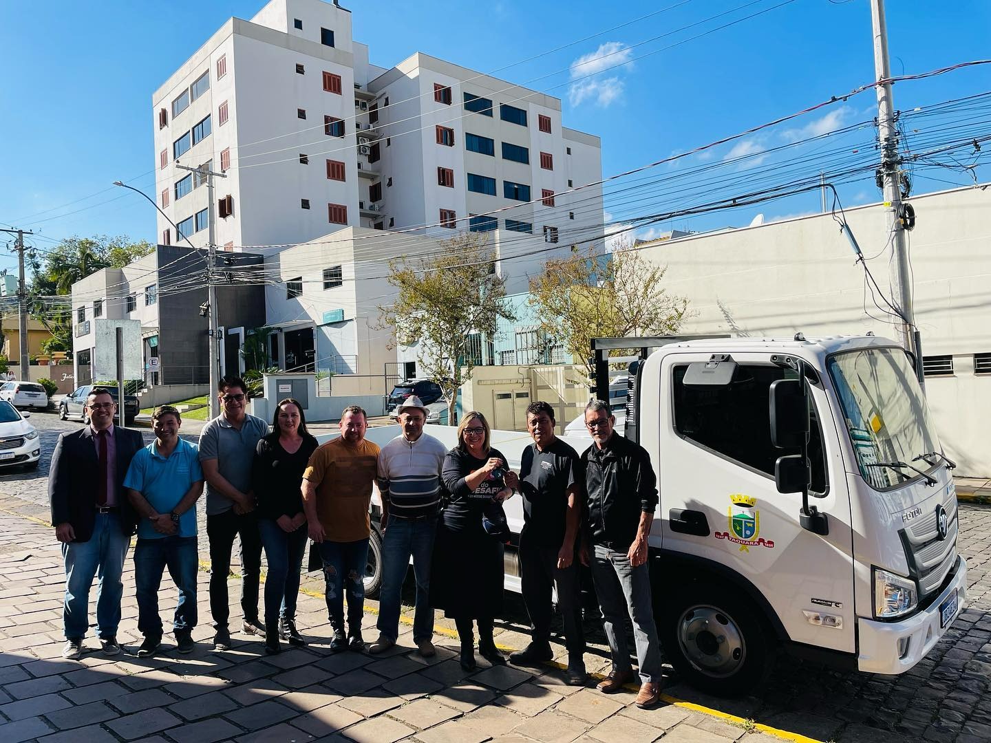 Prefeitura de Taquara adquire caminhão zero quilômetro para a Secretaria de Obras