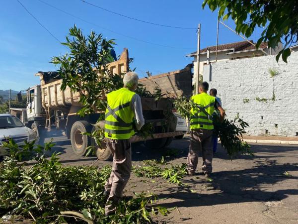 Recolhimento de podas em Taquara será realizado no Bairro Santa Teresinha a partir desta quarta-feira (14)
