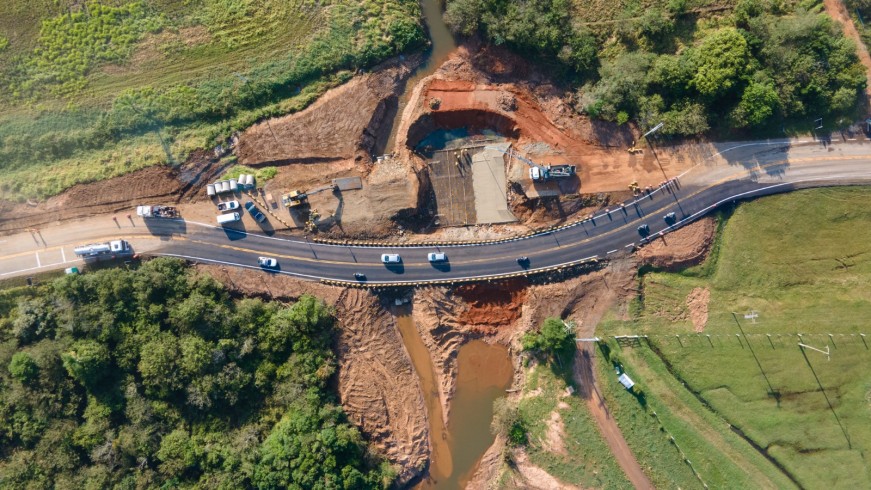 EGR libera trânsito em desvio na ERS-474