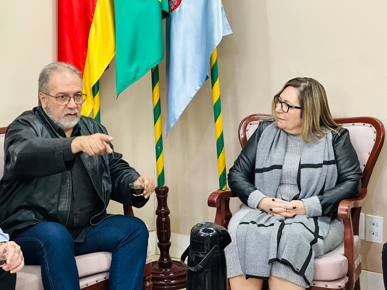 Deputado estadual Gustavo Victorino visita Escola Cívico-Militar de Taquara