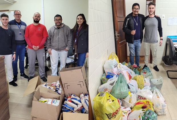 Empresas doam mais de 480 kg de alimentos para a Secretaria de Desenvolvimento Social de Taquara