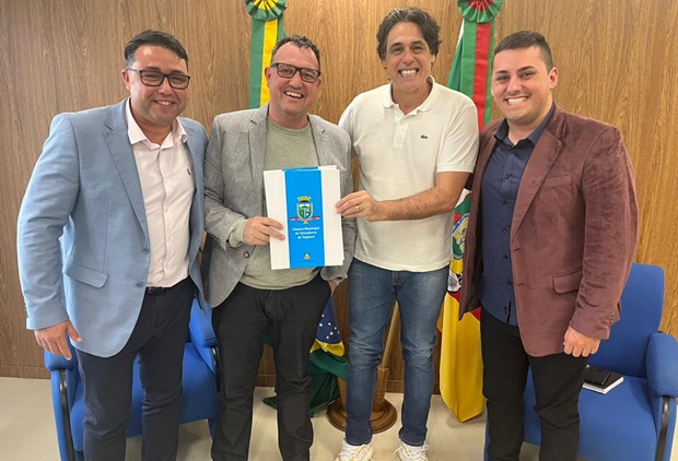 Representantes do Legislativo de Taquara visitam Secretário Estadual do Esporte e Lazer