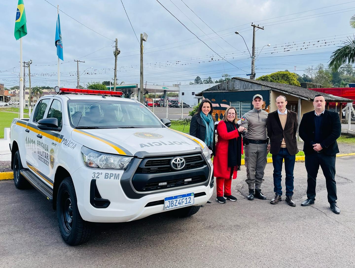 Brigada Militar recebe viatura nova para colaborar no atendimento de ocorrências no interior de Taquara