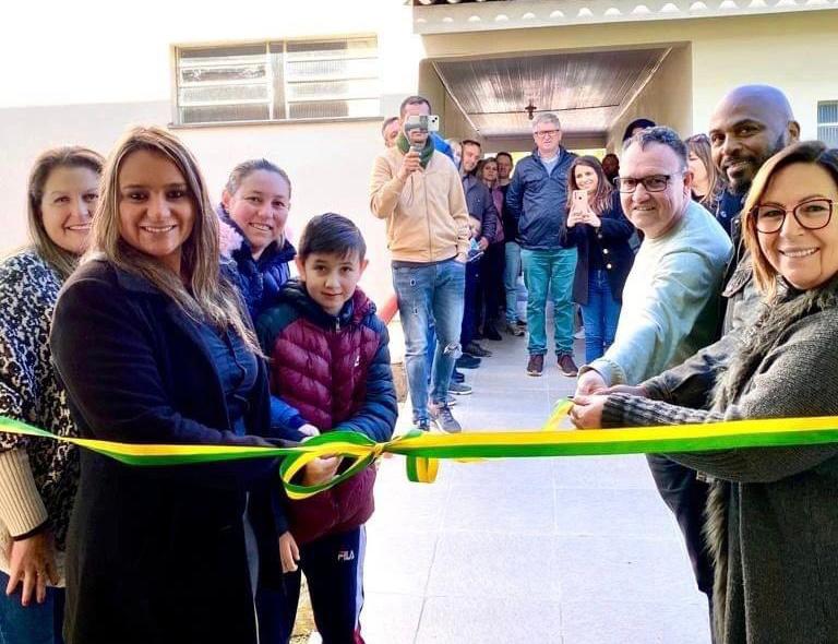Ginásio da escola Antônio Martins Rangel é inaugurado no interior de Taquara