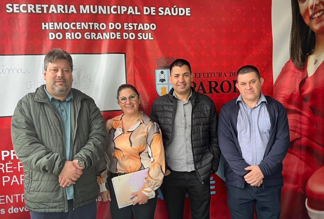 Comitiva de Nova Hartz conhece Posto de Coleta de Sangue de Parobé