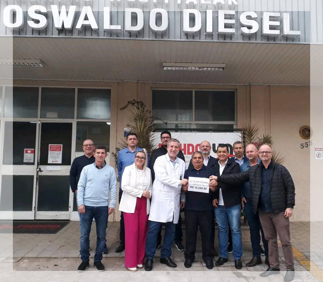 Hospital de Três Coroas recebe parte do lucro obtido na 25ª Expofeira