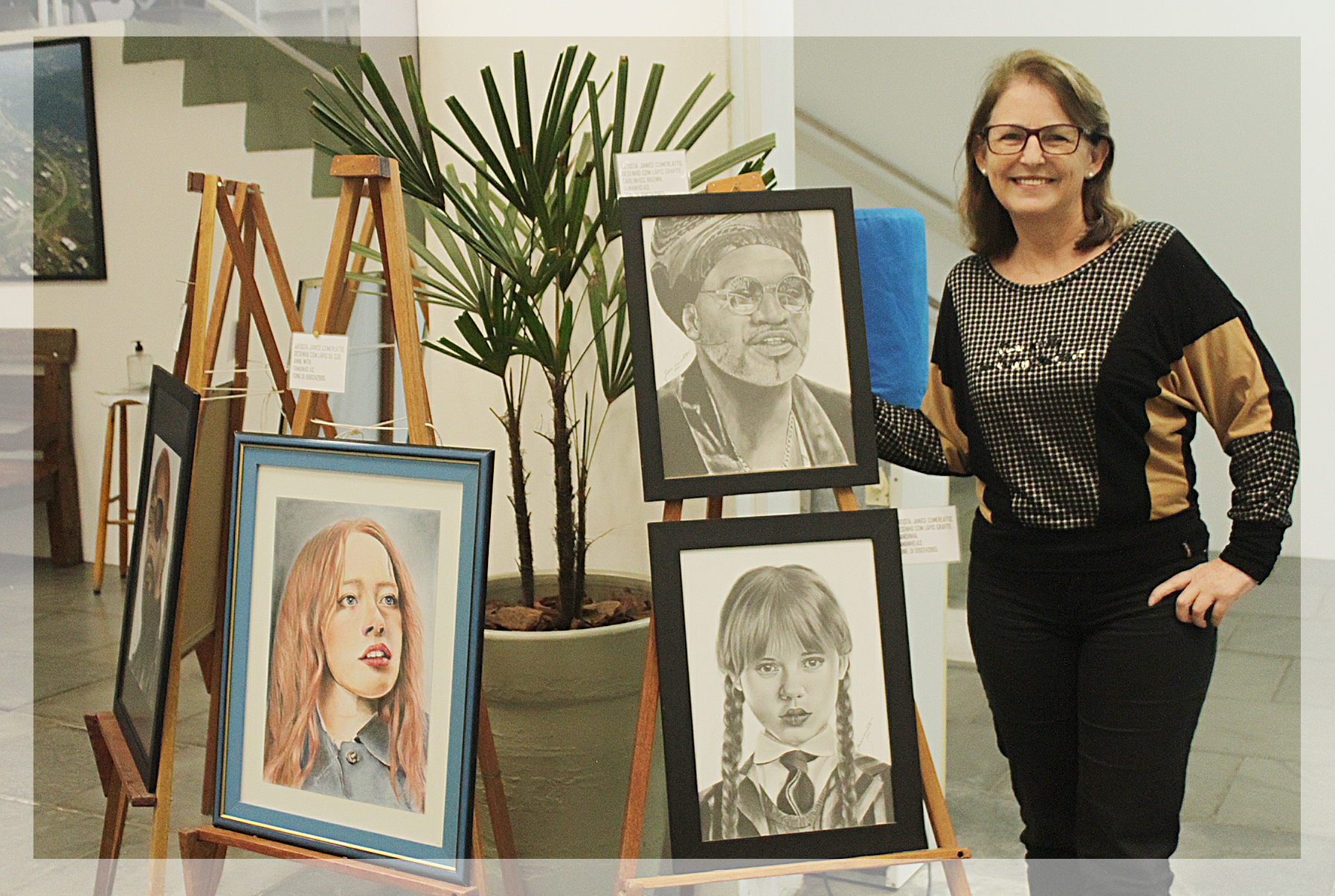 Associação dos Artistas Visuais apresenta exposição 'Celebridades' em Três Coroas