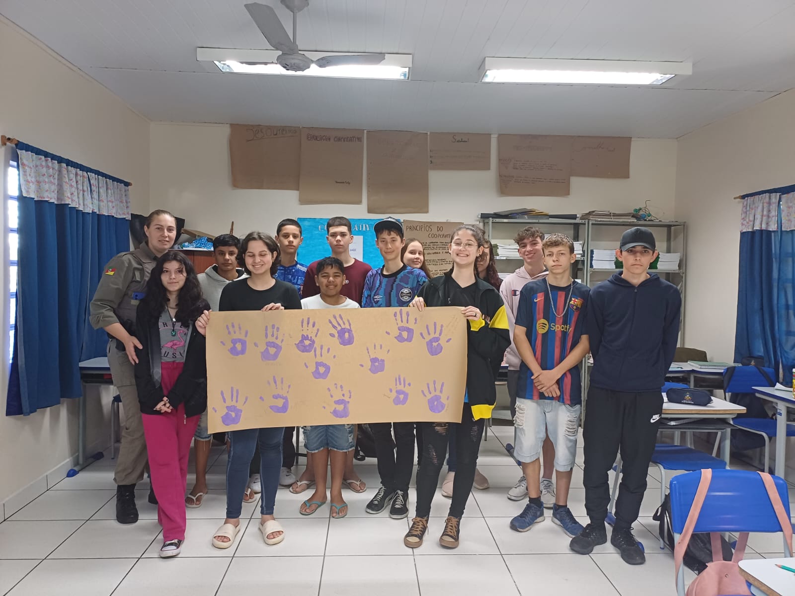 Brigada Militar de Igrejinha promove atividades alusivas ao Agosto Lilás