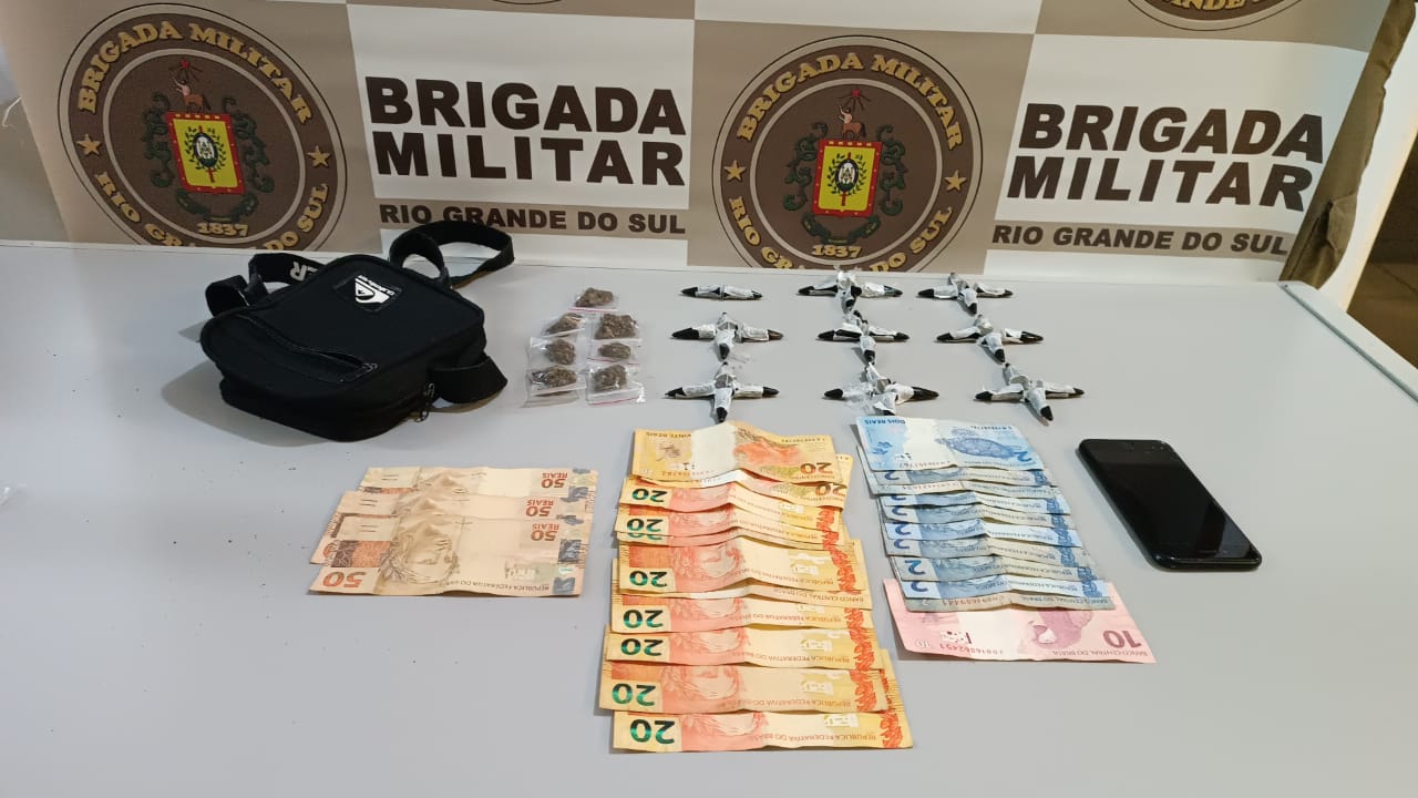 Adolescente é apreendido por tráfico de drogas em Taquara