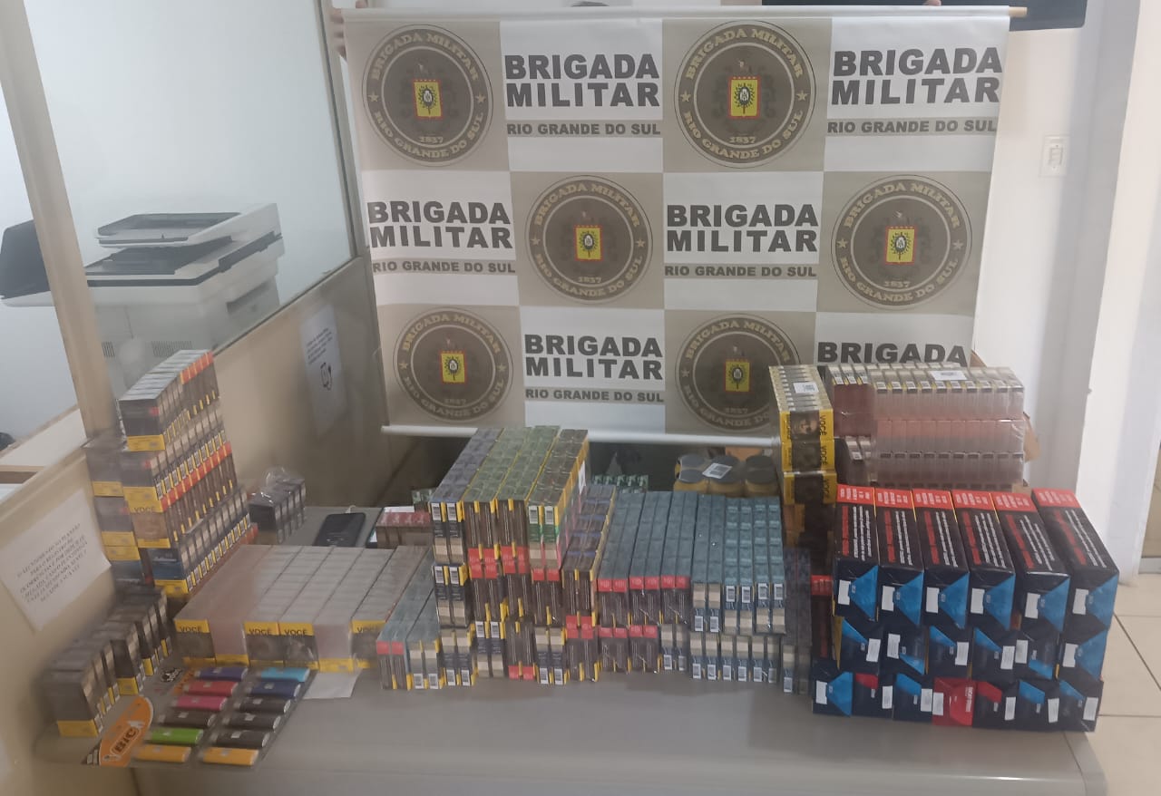 Carga de cigarros roubada na região urbana é recuperada no interior de Taquara