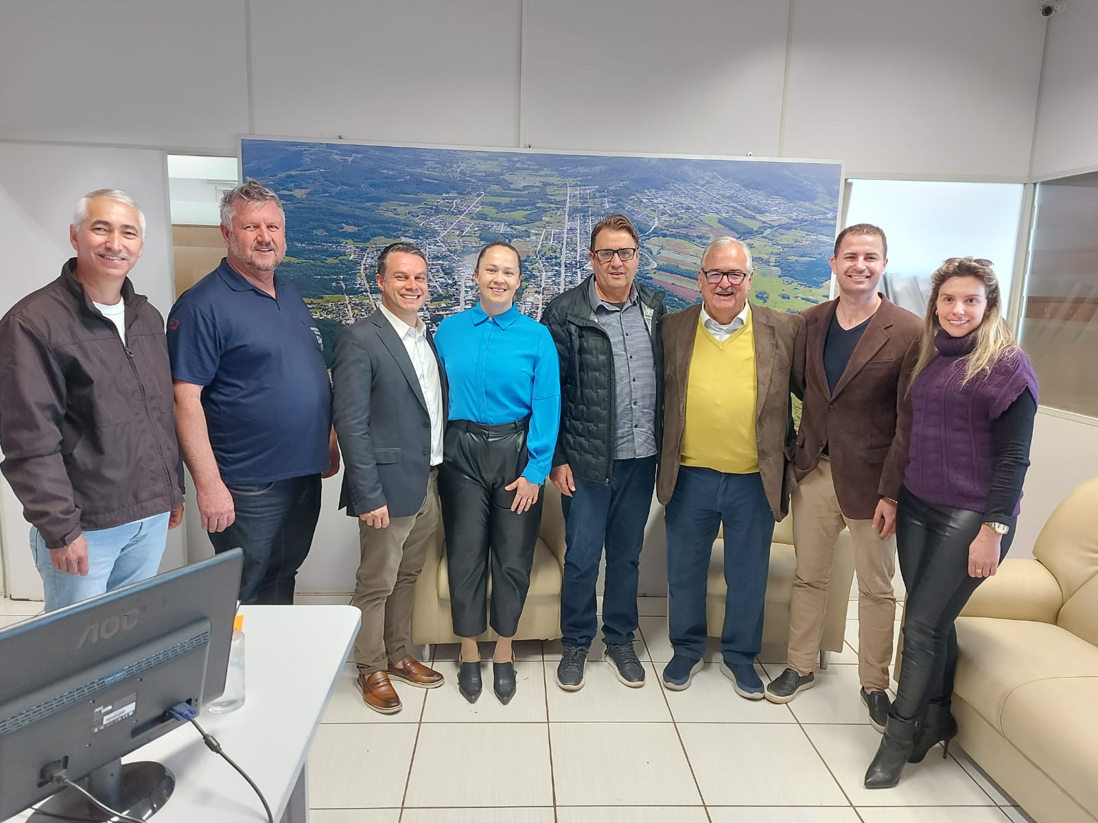 Prefeito de Rolante recebe deputado federal Pedro Westphalen e integrantes do PP