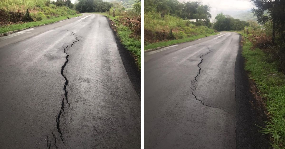 Chuvas causam problemas em estradas da região