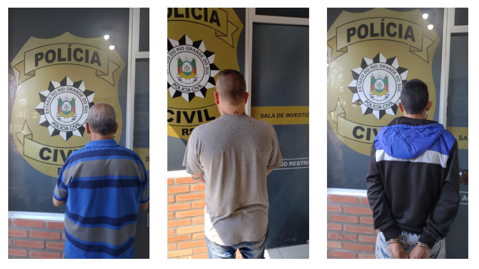 Polícia Civil prende três homens em cumprimento a mandados de prisão em Três Coroas