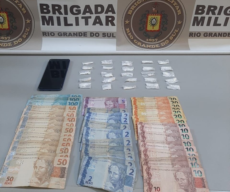 Brigada Militar recebe denúncias e indivíduo é preso por tráfico de drogas em Rolante